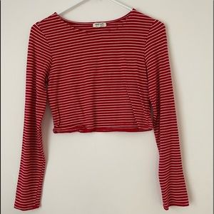 Hearts & Hips Striped Crop Top